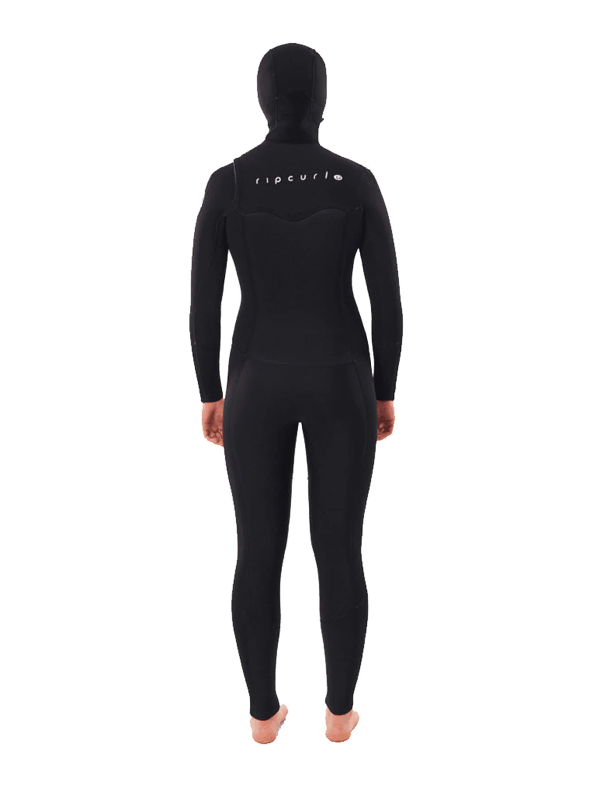 Rip Curl Womens Wetsuit Dawn Patrol Hooded 5-4 GB Chest Zip Black E5