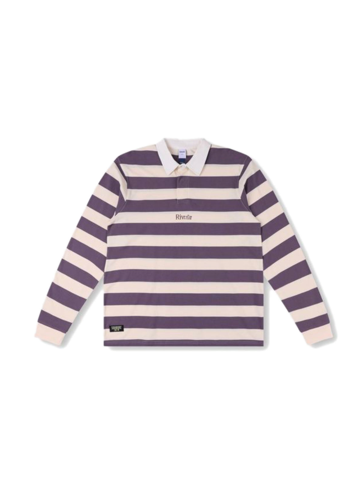 Rivvia Projects Academy Rugby Polo White Pale Plum