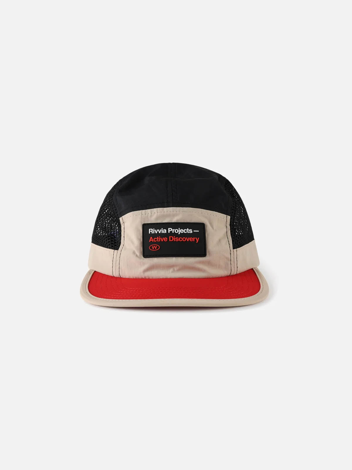Rivvia Projects Data Running Cap Red Bone Black