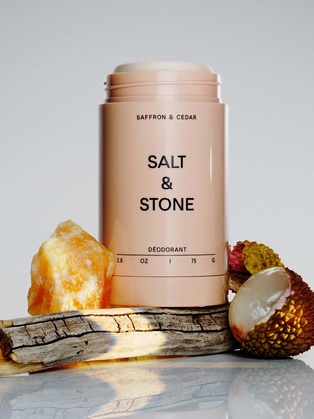 Salt & Stone Deodorant Saffron & Cedar 75g