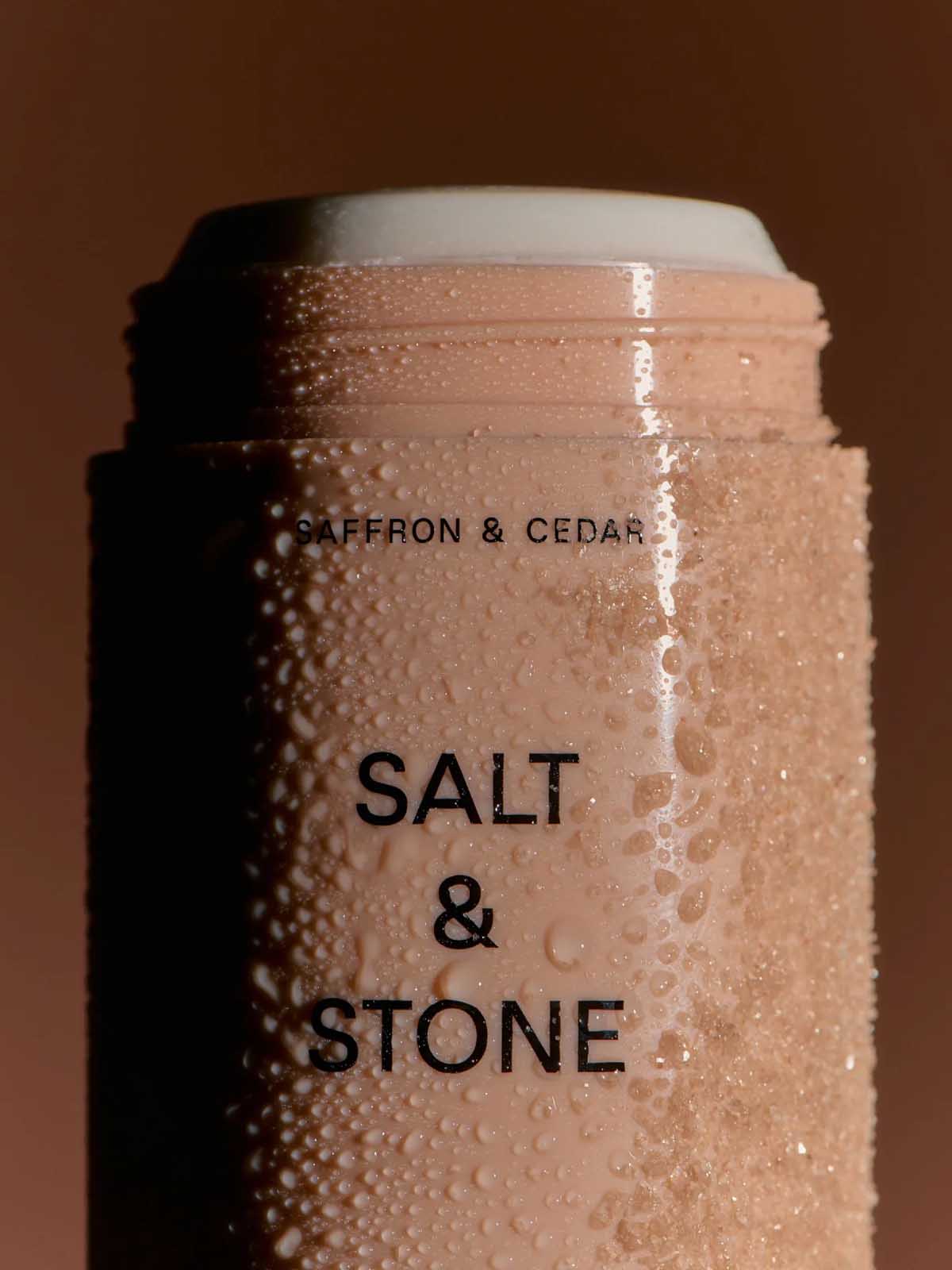 Salt & Stone Natural Deodorant Saffron & Cedar 75g