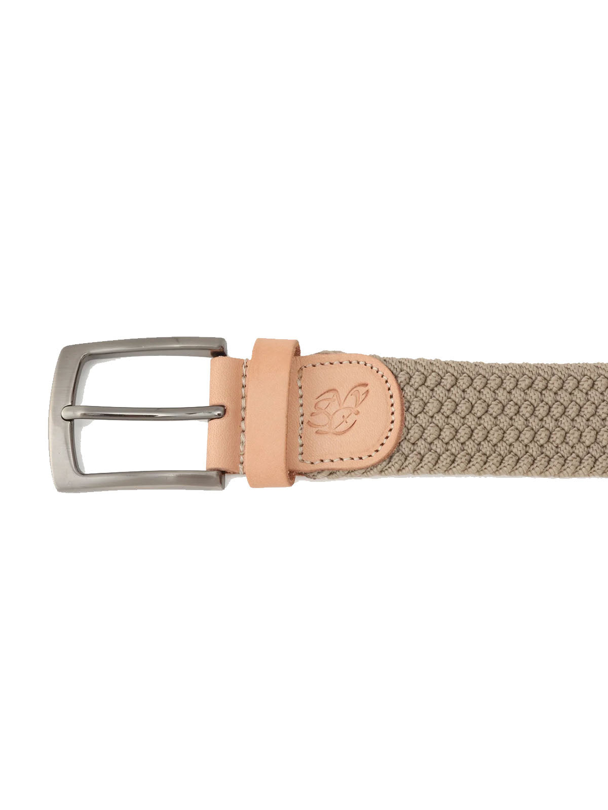 Saturdays NYC Elastic Mesh Belt Beige OS