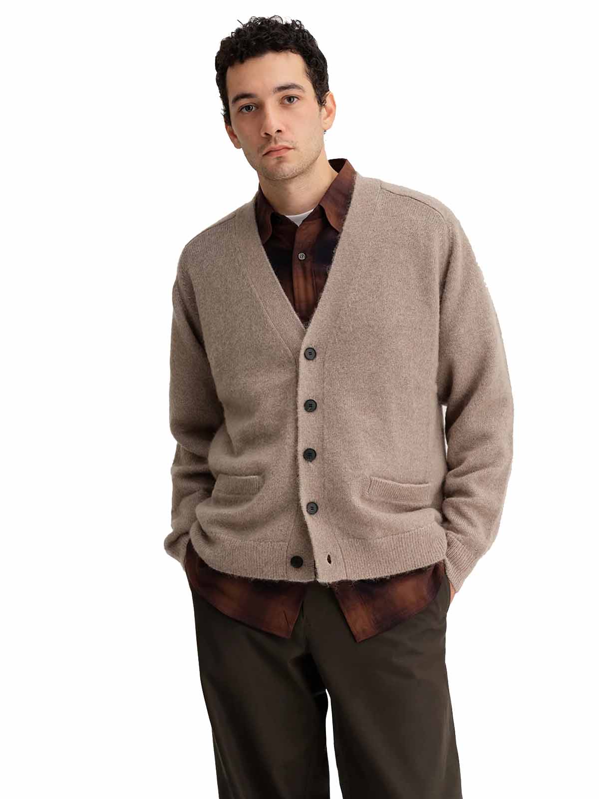 Saturdays NYC Fox Wool Cardigan Grey