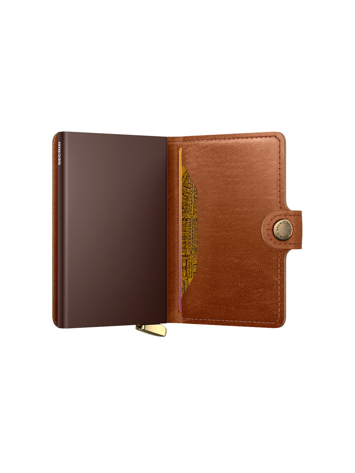 Secrid Premium Miniwallet Emboss Lines Cognac