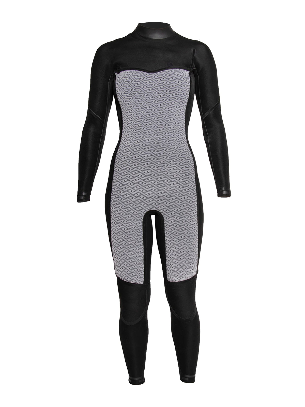 Sisstr Evolution Wetsuit 7 Seas 4-3 Chest Zip Full Solid Black