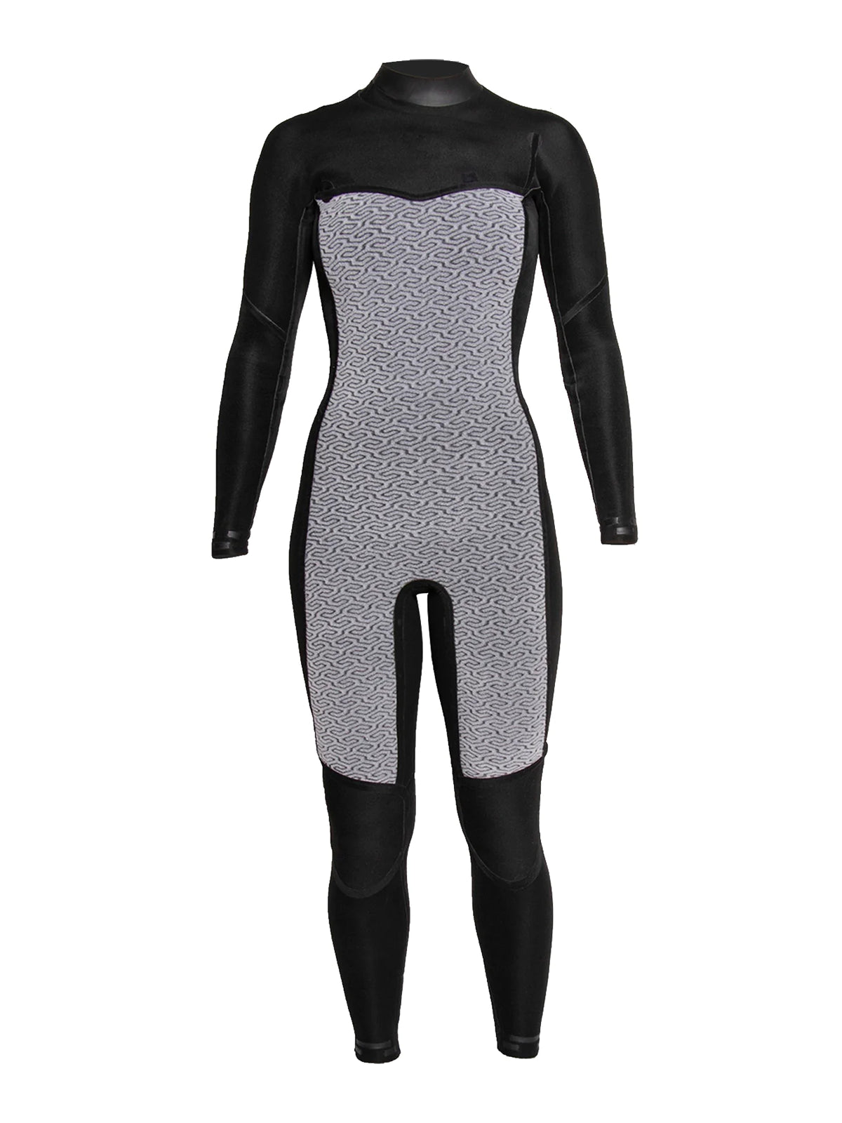 Sisstr Evolution Wetsuit 7 Seas 3-2 Chest Zip Full Solid Black