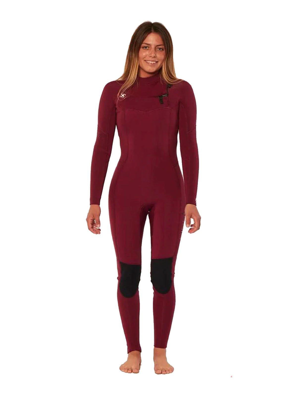 Sisstr Evolution Wetsuit Seven Seas 4-3 Chest Zip Full Suit Wine