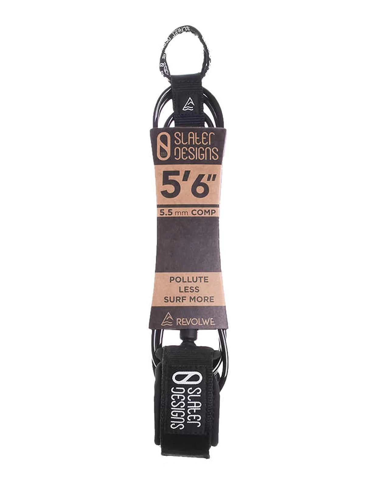 Slater Designs 5'6'' Comp Leash Black Black
