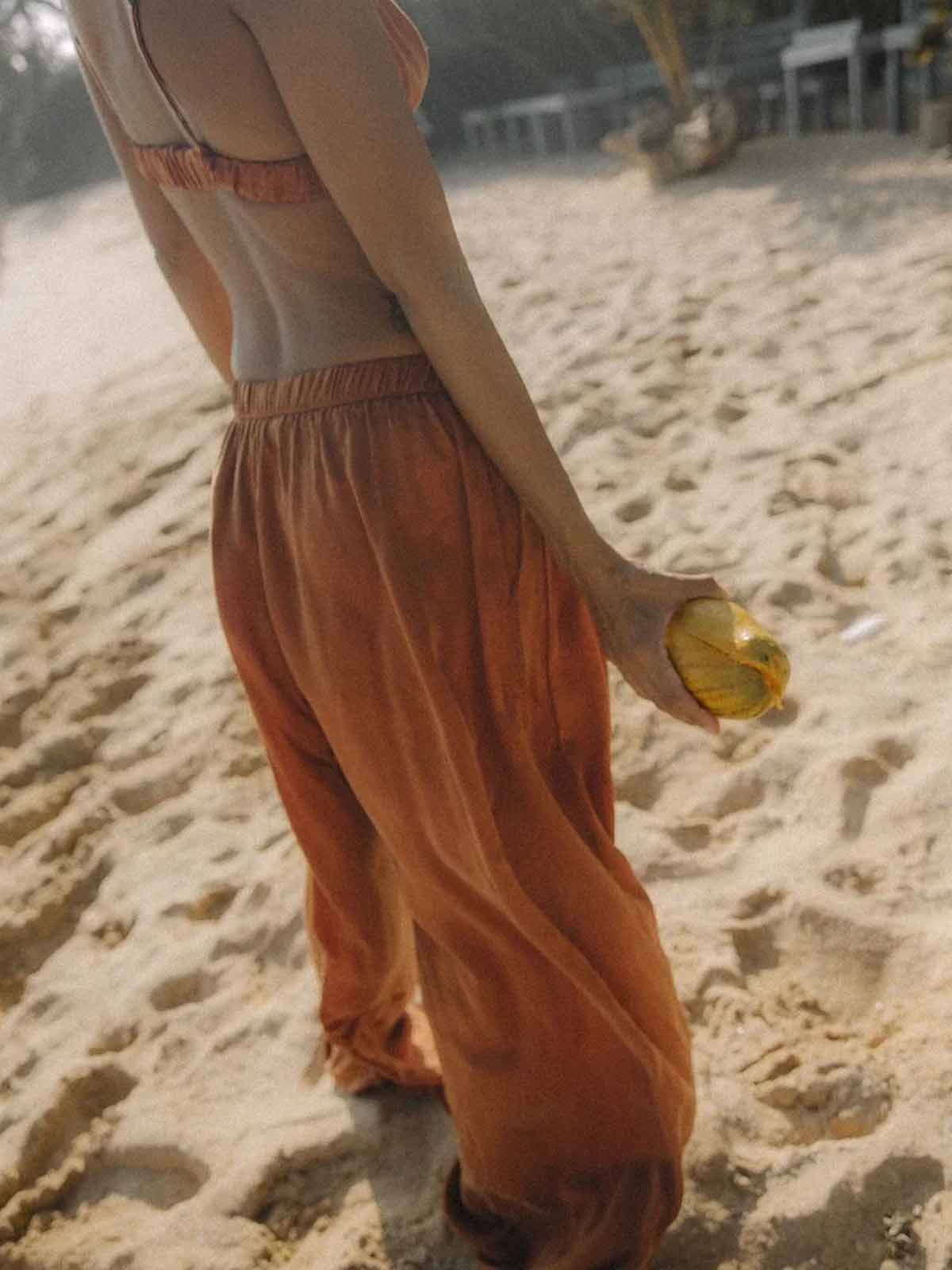 Surf Inc Cupro Loose Pants Copper