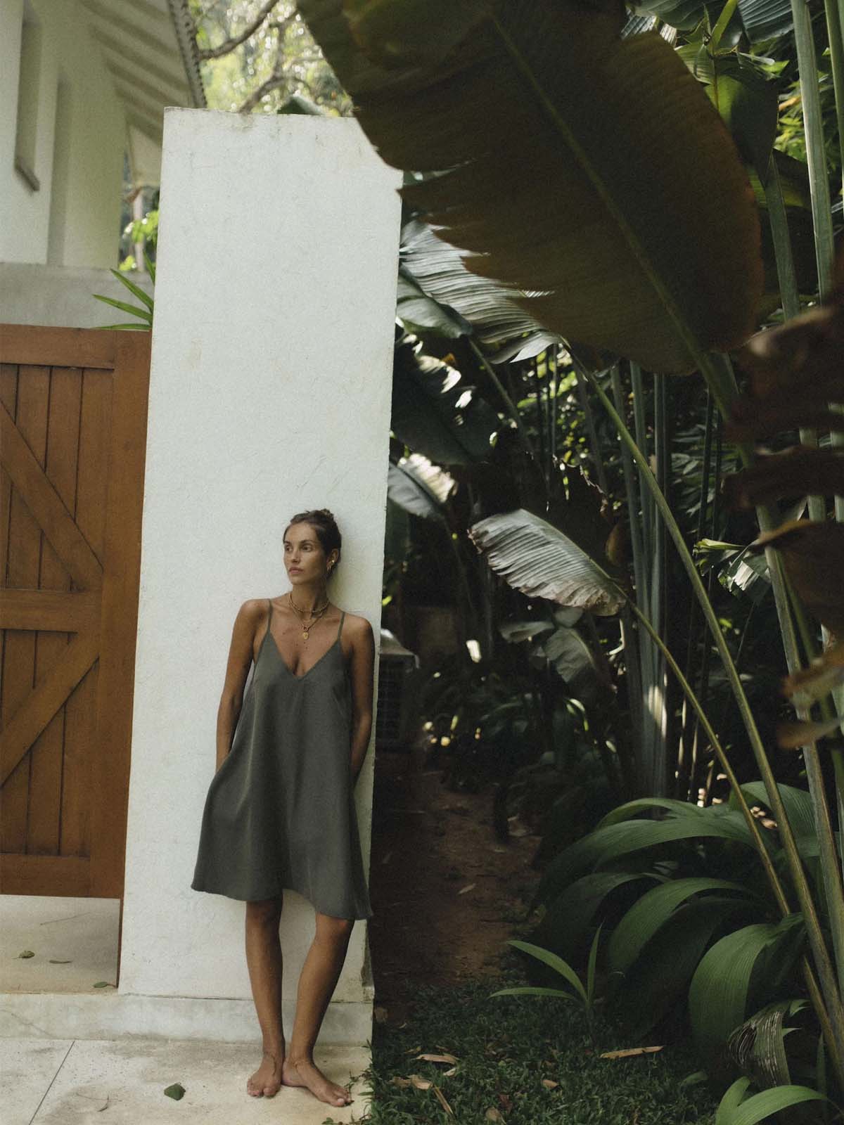 Surf Inc Ethereal Dress Olive