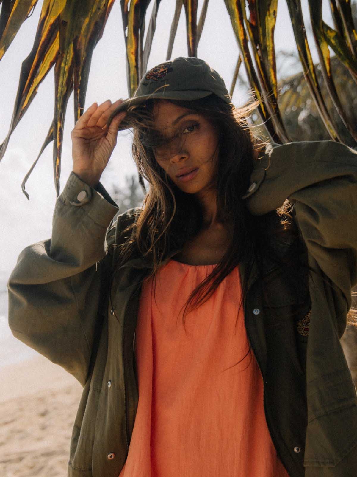 Surf Inc Mat Cat Soft Cap Khaki Green
