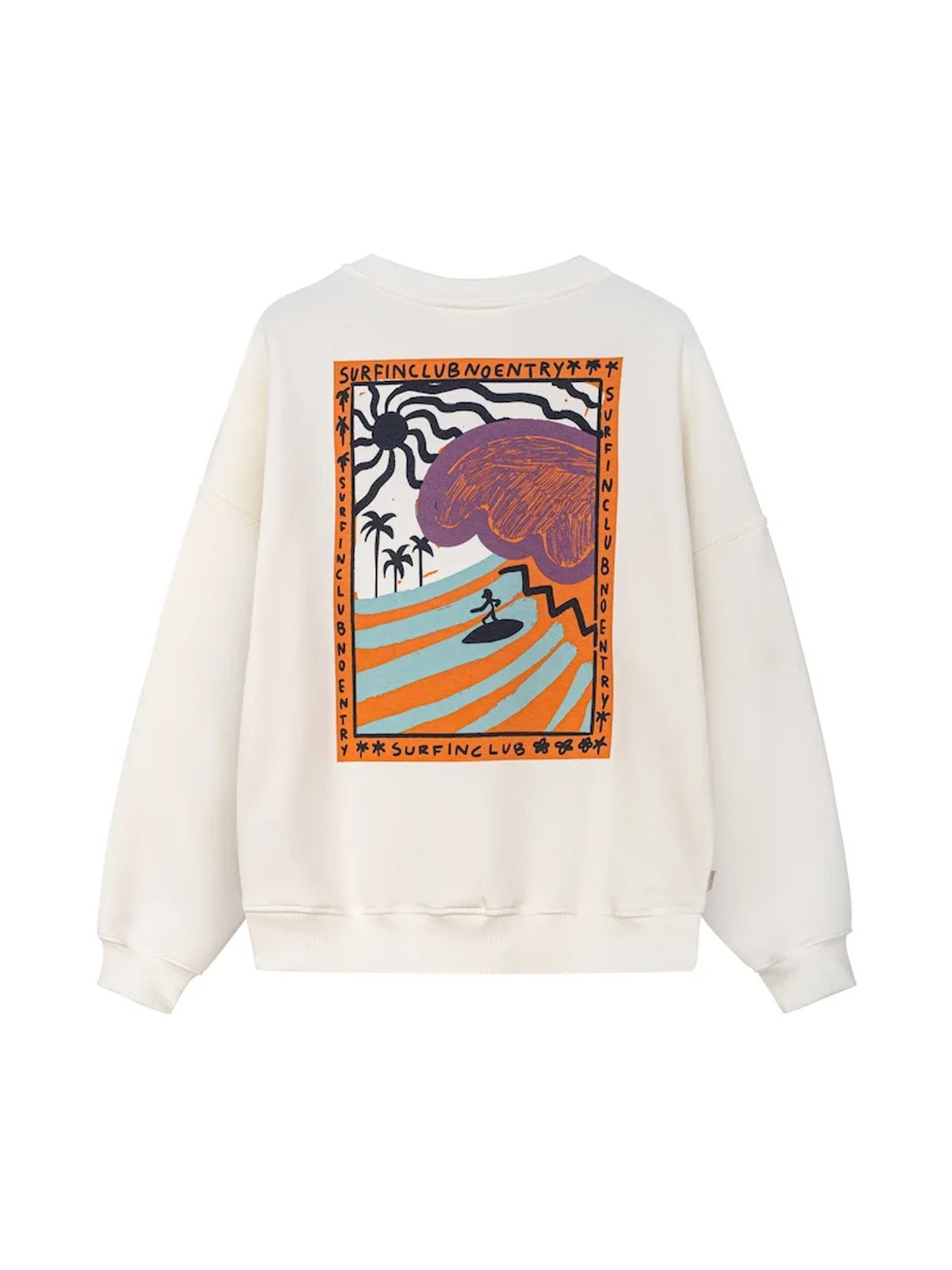 Surf Inc Organic Wave Sweat Vintage White