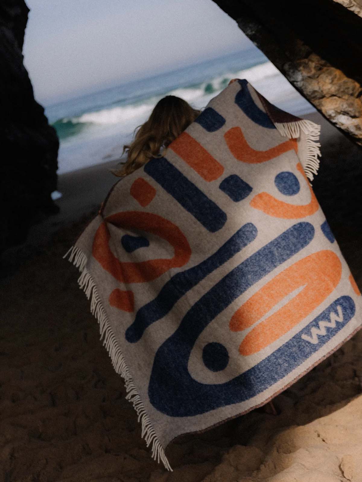 Surf Inc Surf Wool Blanket Light Grey