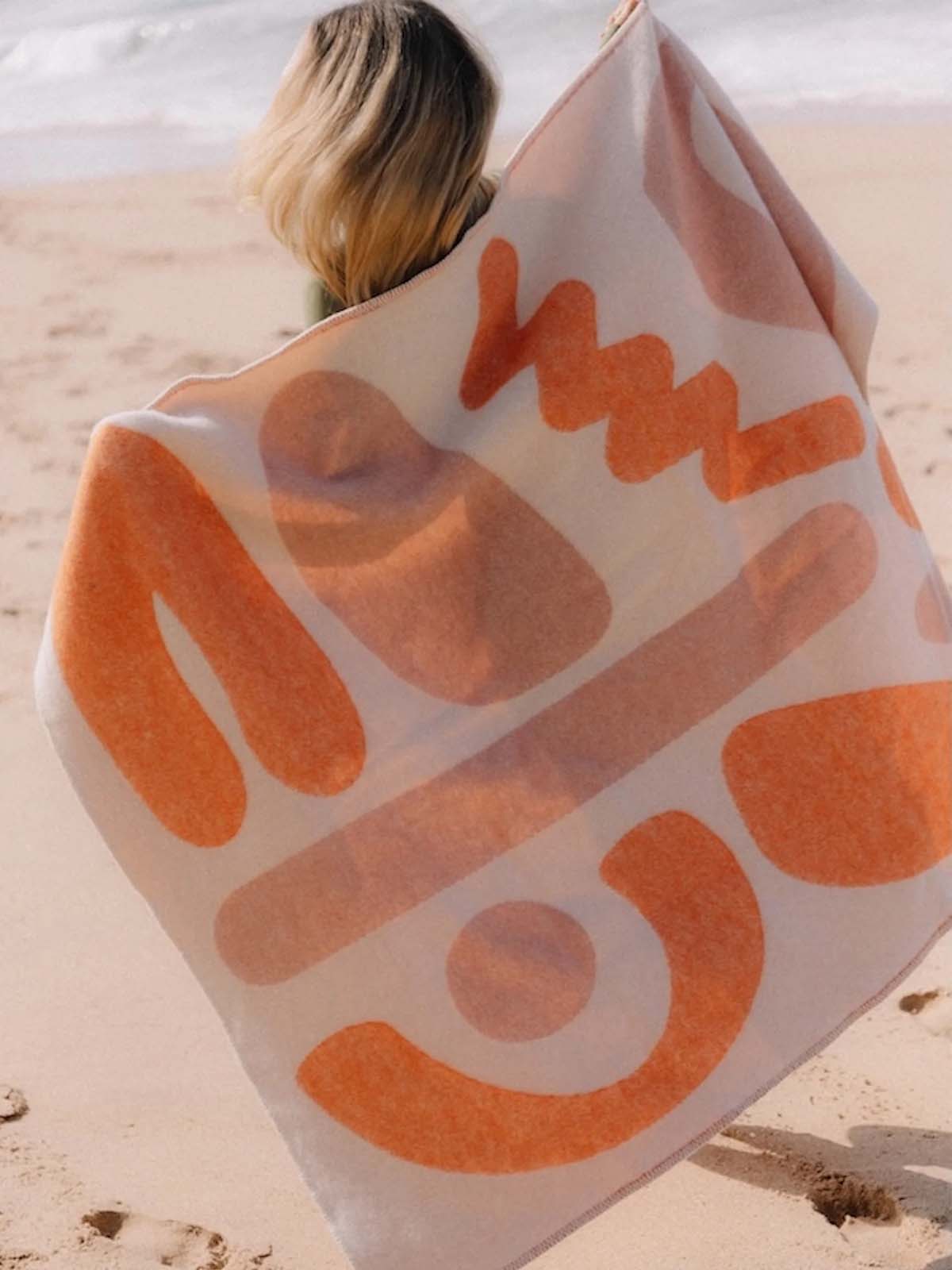 Surf Inc Surf Wool Blanket Vintage White