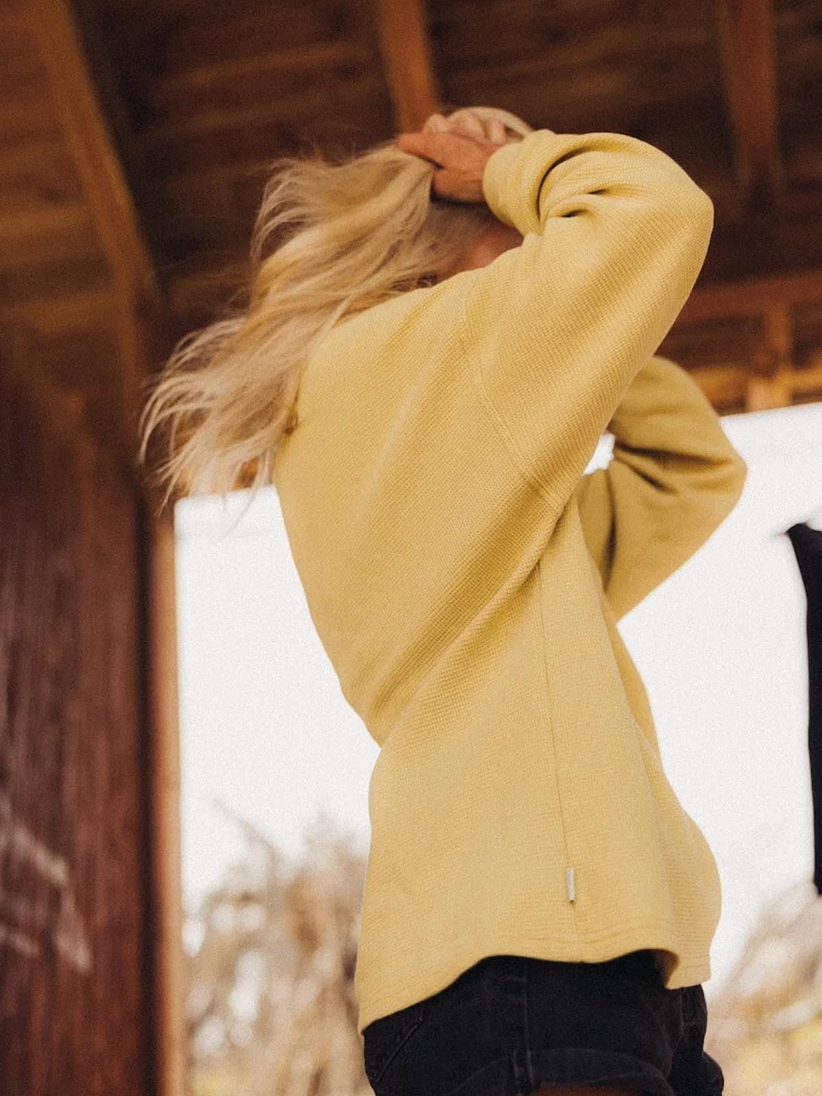 Surf Inc Waffle Longsleeve Yellow Snow