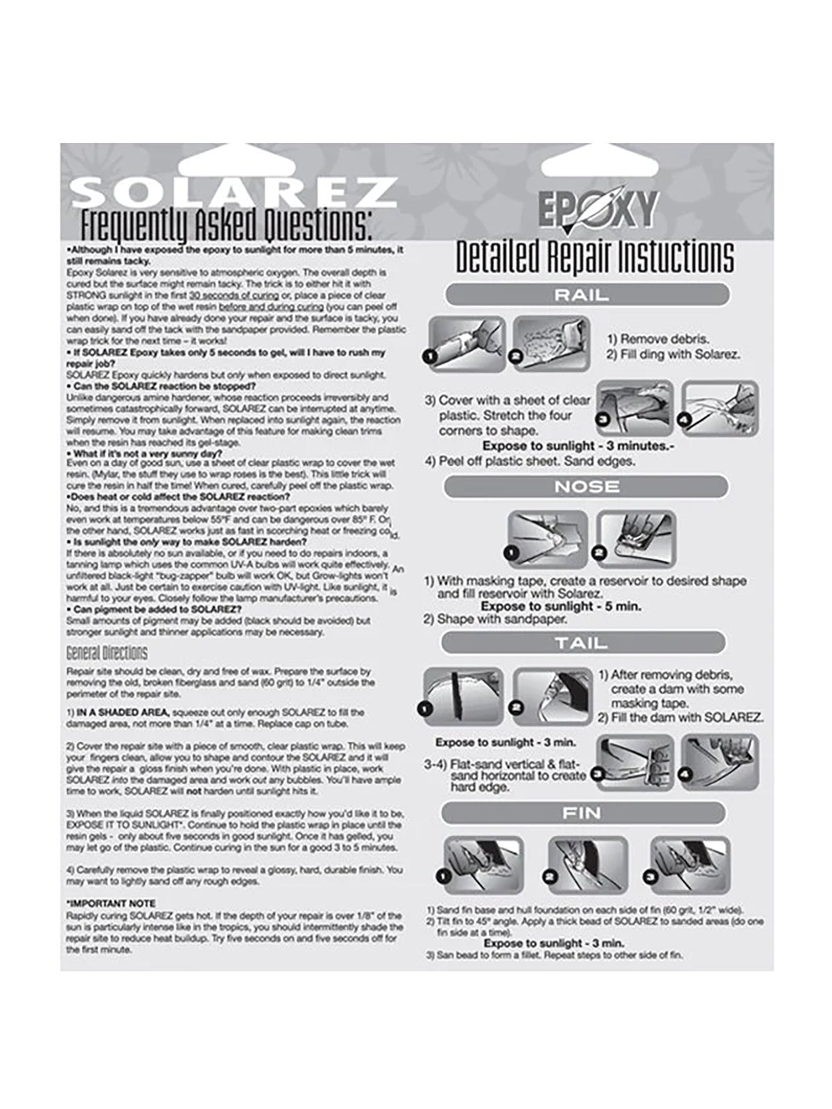 Solarez Ding Repair Epoxy 2.0 oz