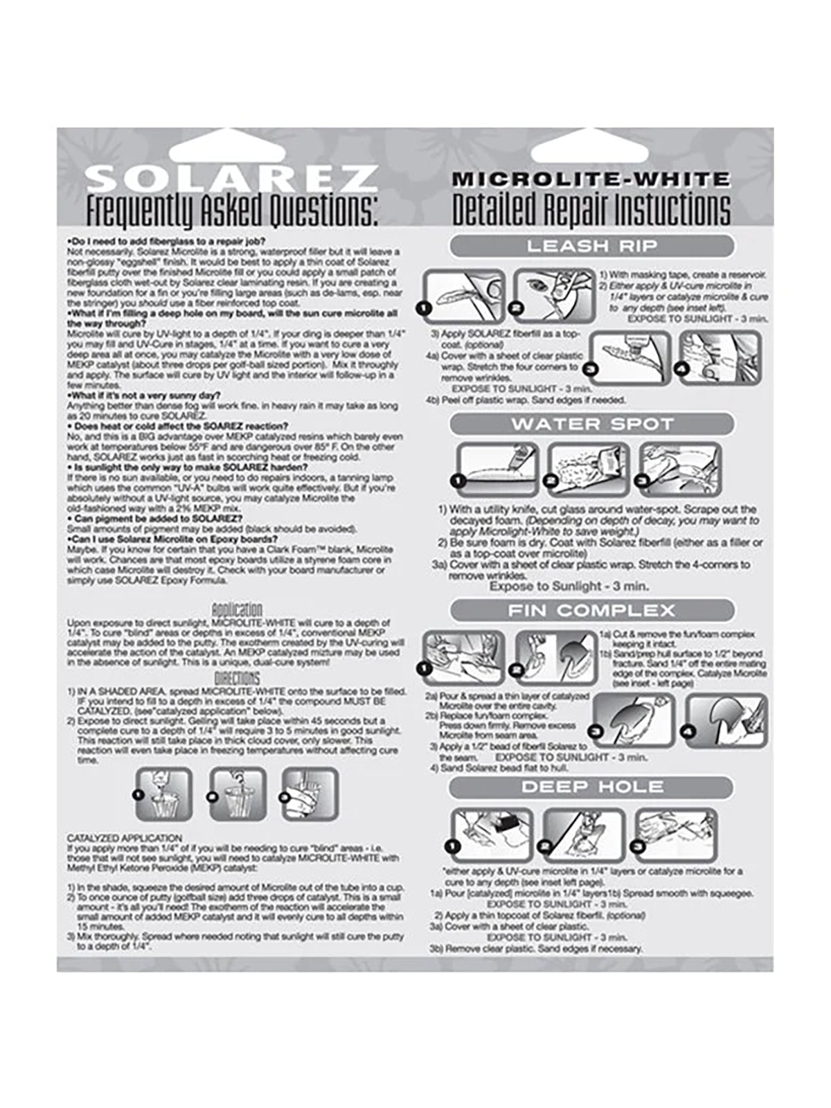 Solarez Microlites Foam Repair Polyester 2.0 oz