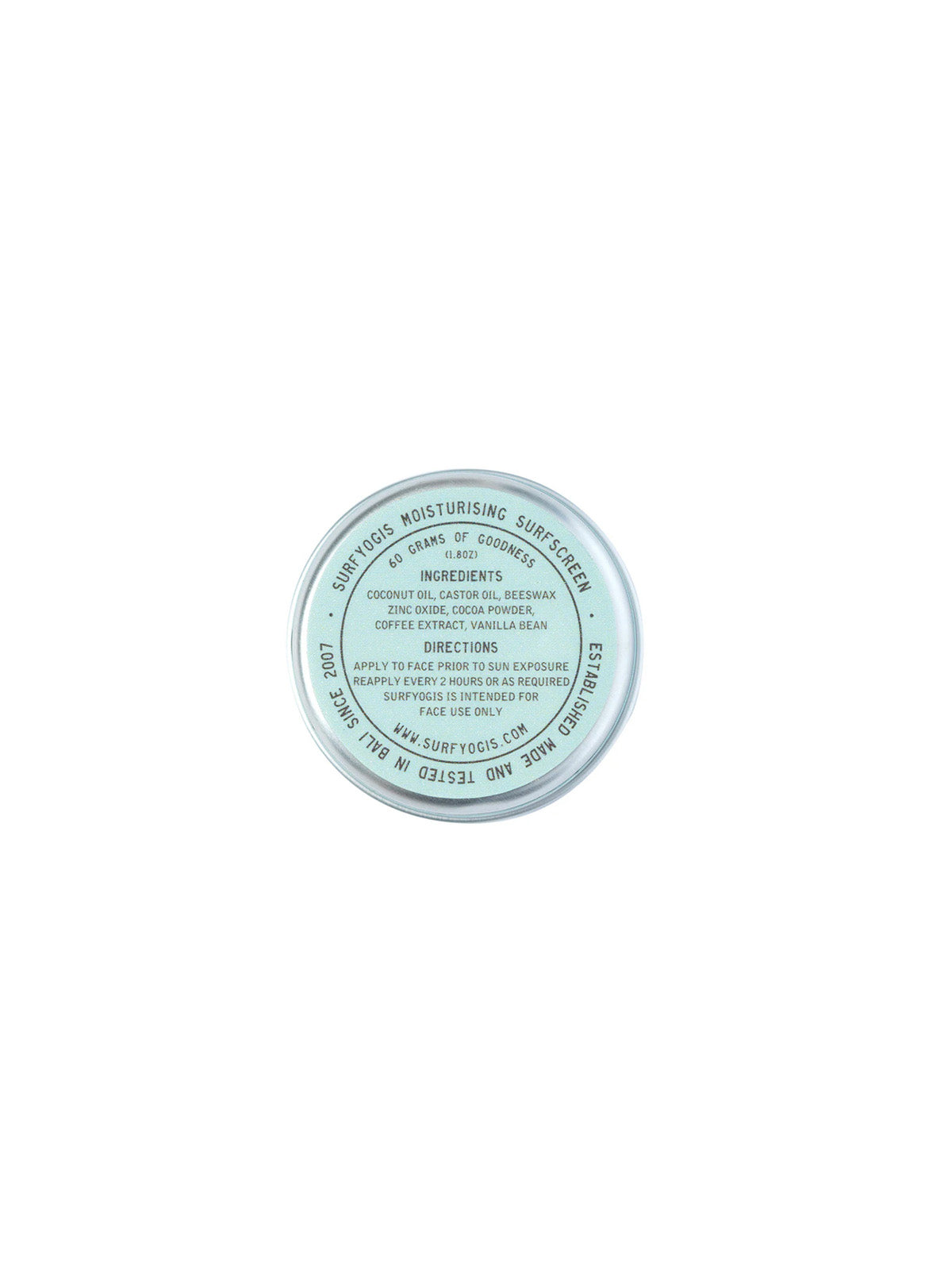 Surfyogis 100% Natural Reef Safe Surfscreen Zinc Cold Climate Formula 30G