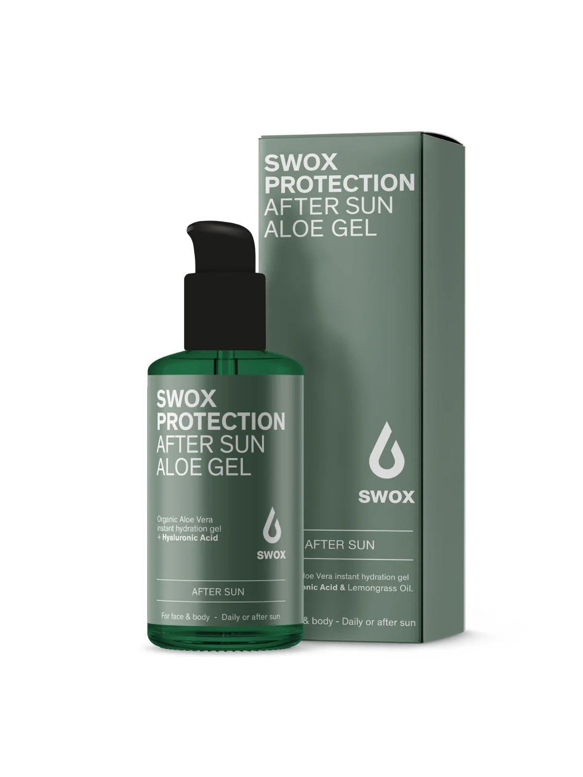 Swox Sunscreen After Sun Aloe Gel 100ml Clear