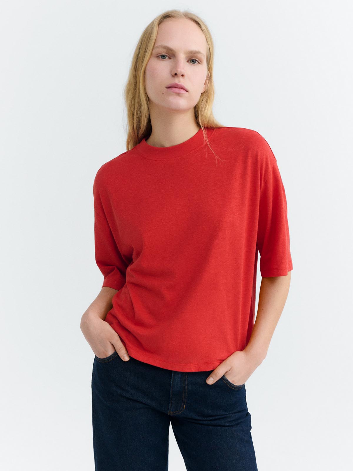 Thinking Mu Clavel Hemp Lena Tee