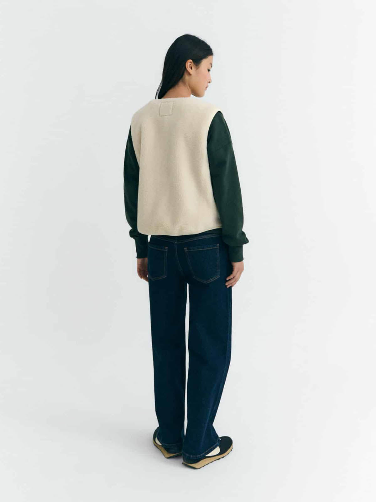 Thinking Mu Ivory Jay Vest Ecru