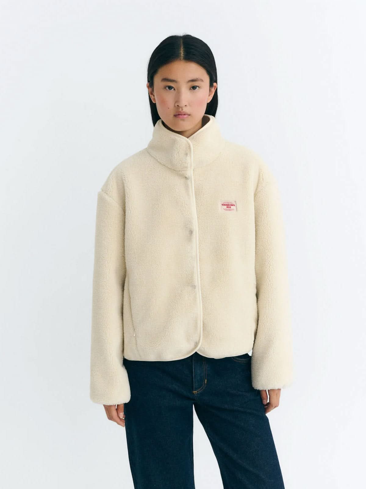 Thinking Mu Ivory Kourtney Jacket Ecru