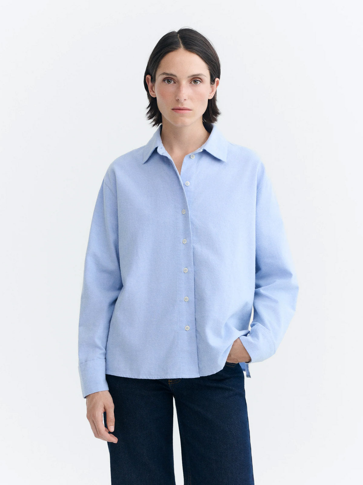 Thinking Mu Manuela Blouse Light Blue