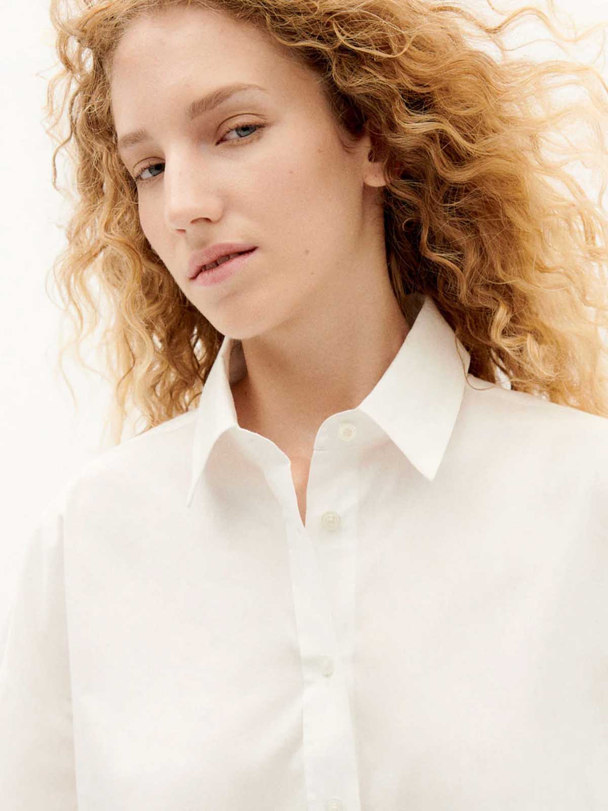 Thinking Mu Carangi Blouse White
