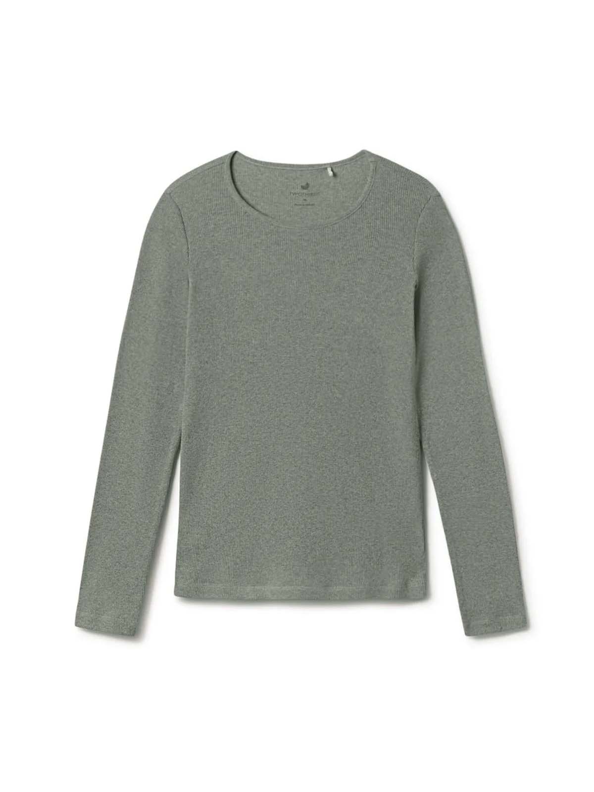 Twothirds Arran LS T-Shirt Sage Green