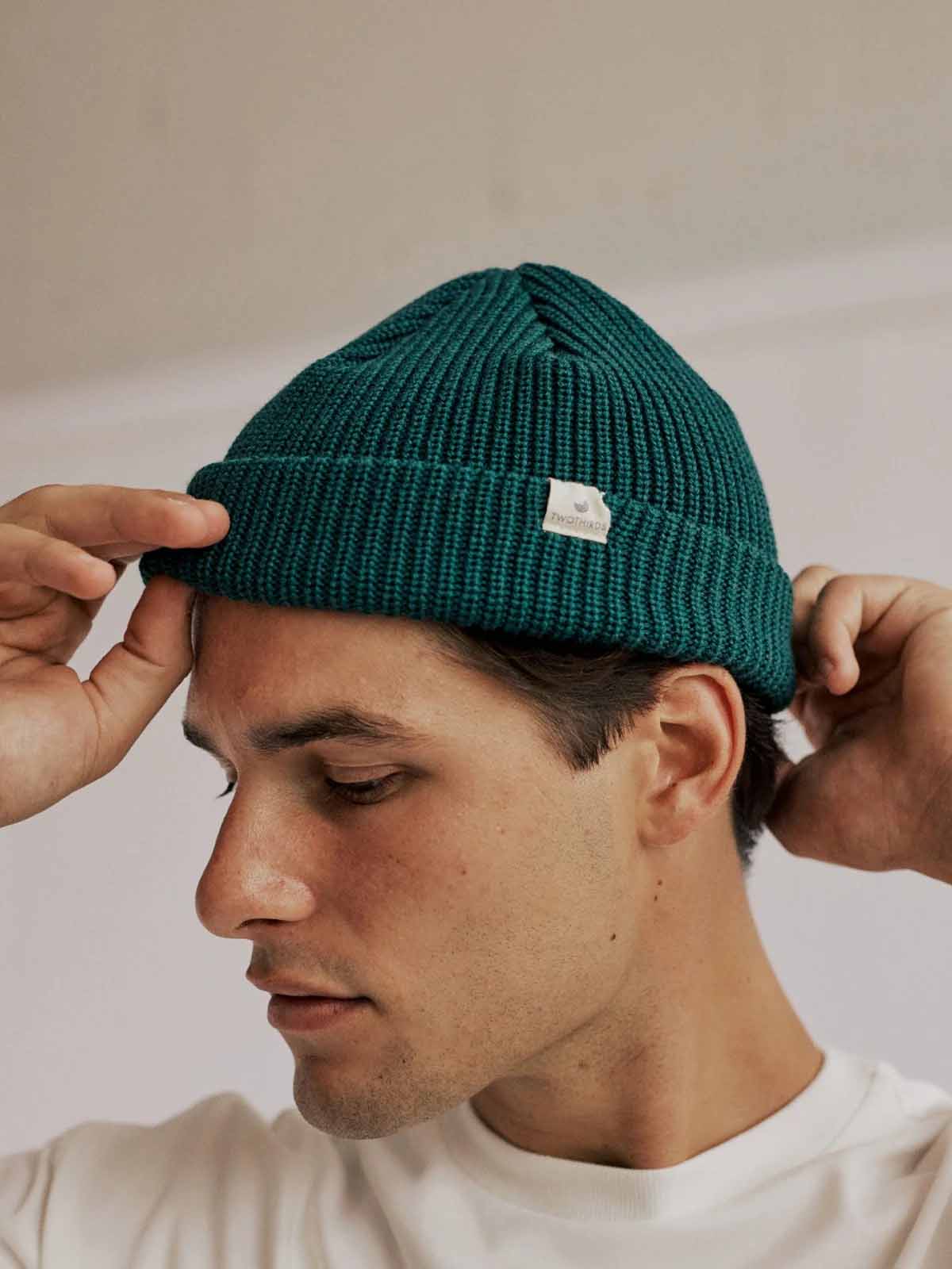 Twothirds Assateague Beanie Dark Green