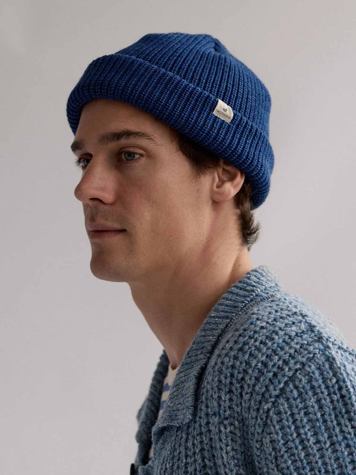 Twothirds Assateague Beanie Indigo Blue