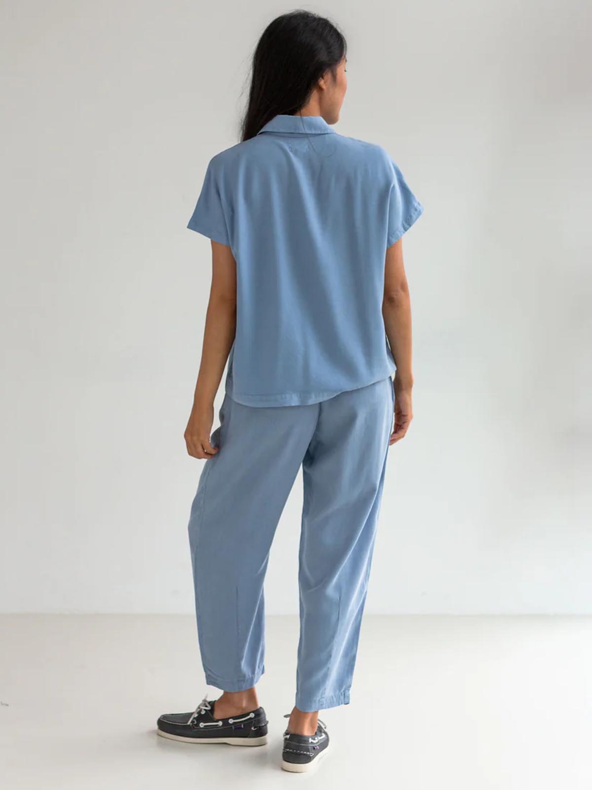 Twothirds Cannes SS Shirt Denim Blue