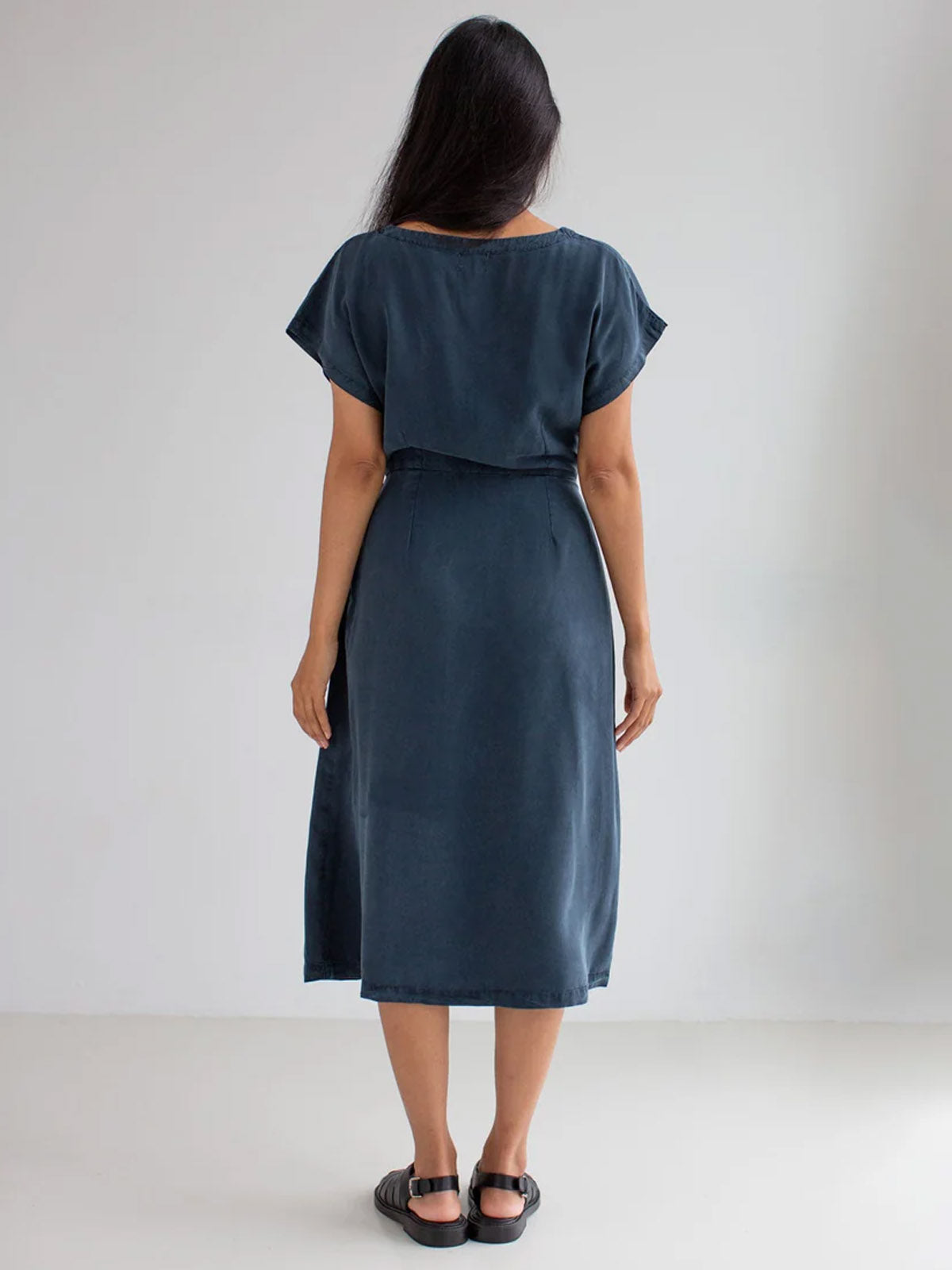 Twothirds Comte Dress Navy Lagoon