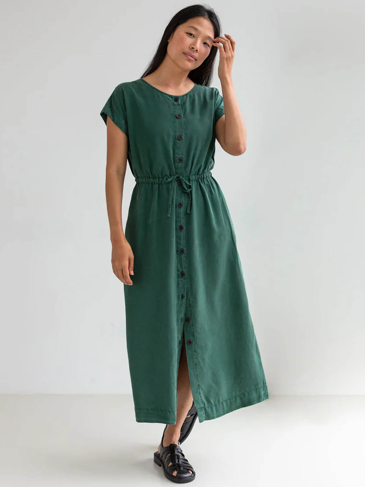 Twothirds Marasusa Dress Dark Green