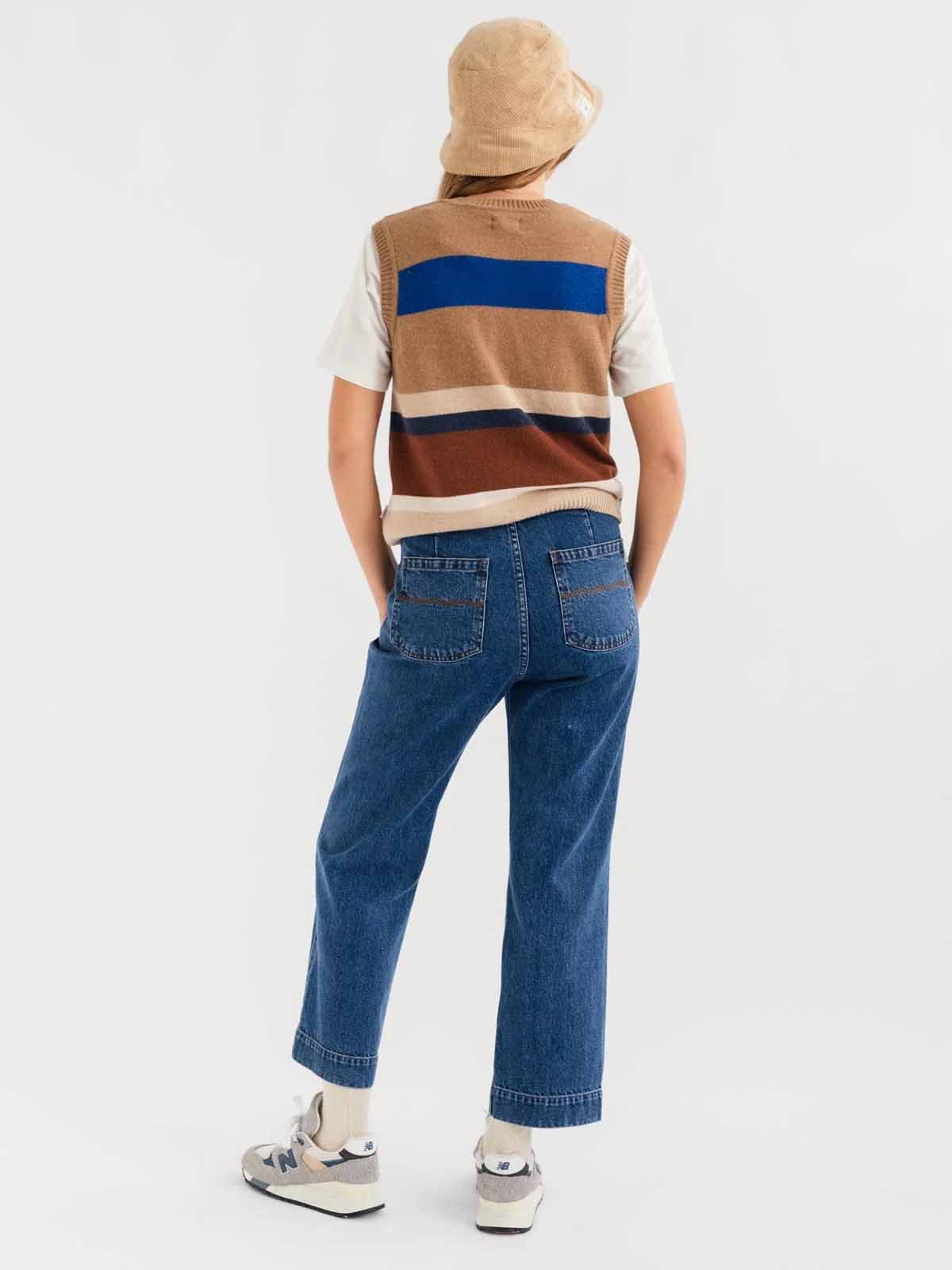 Twothirds Murrisk Knit Vest Stripes