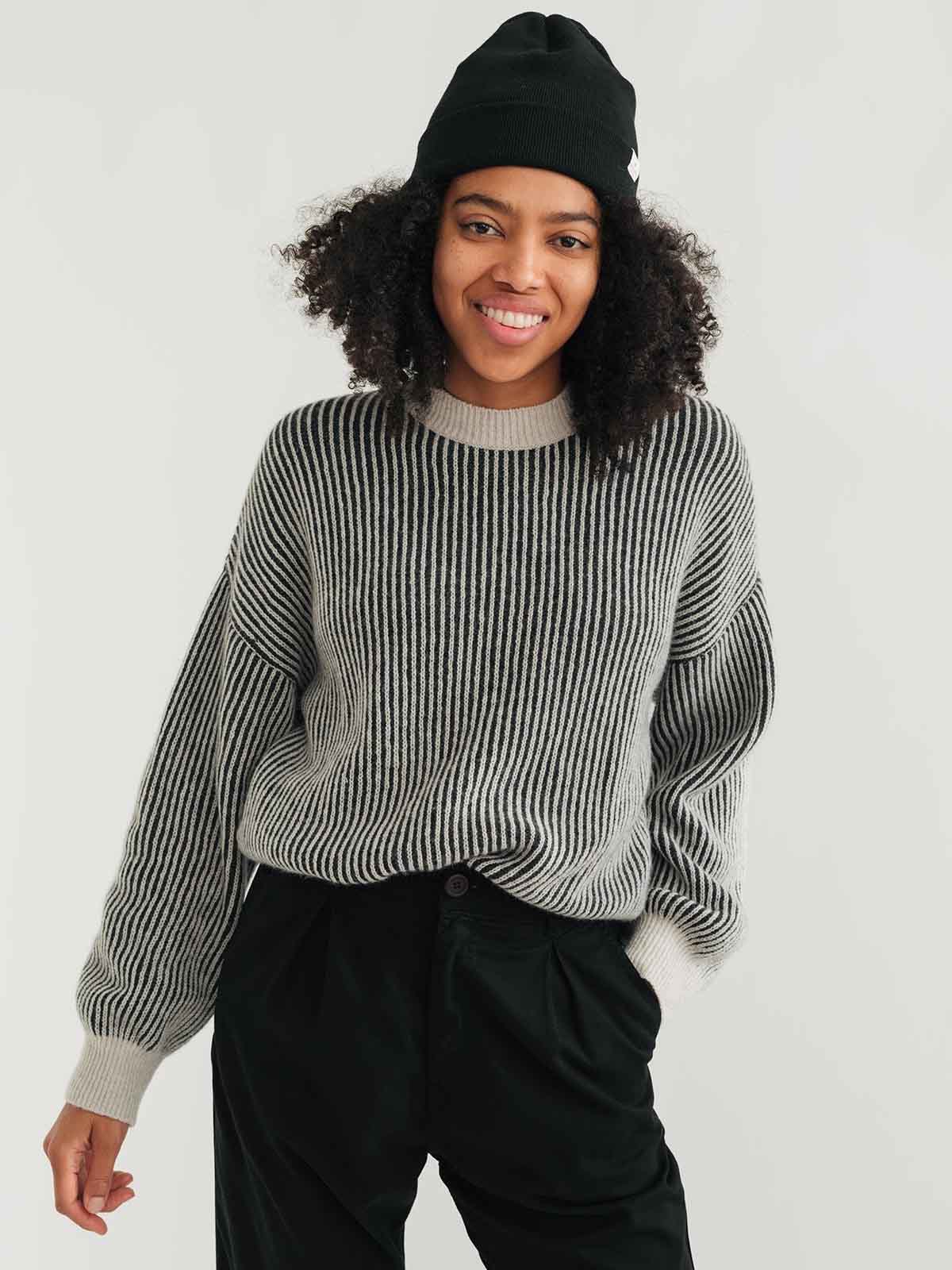 Twothirds Murvagh Knit Jumper Black & White