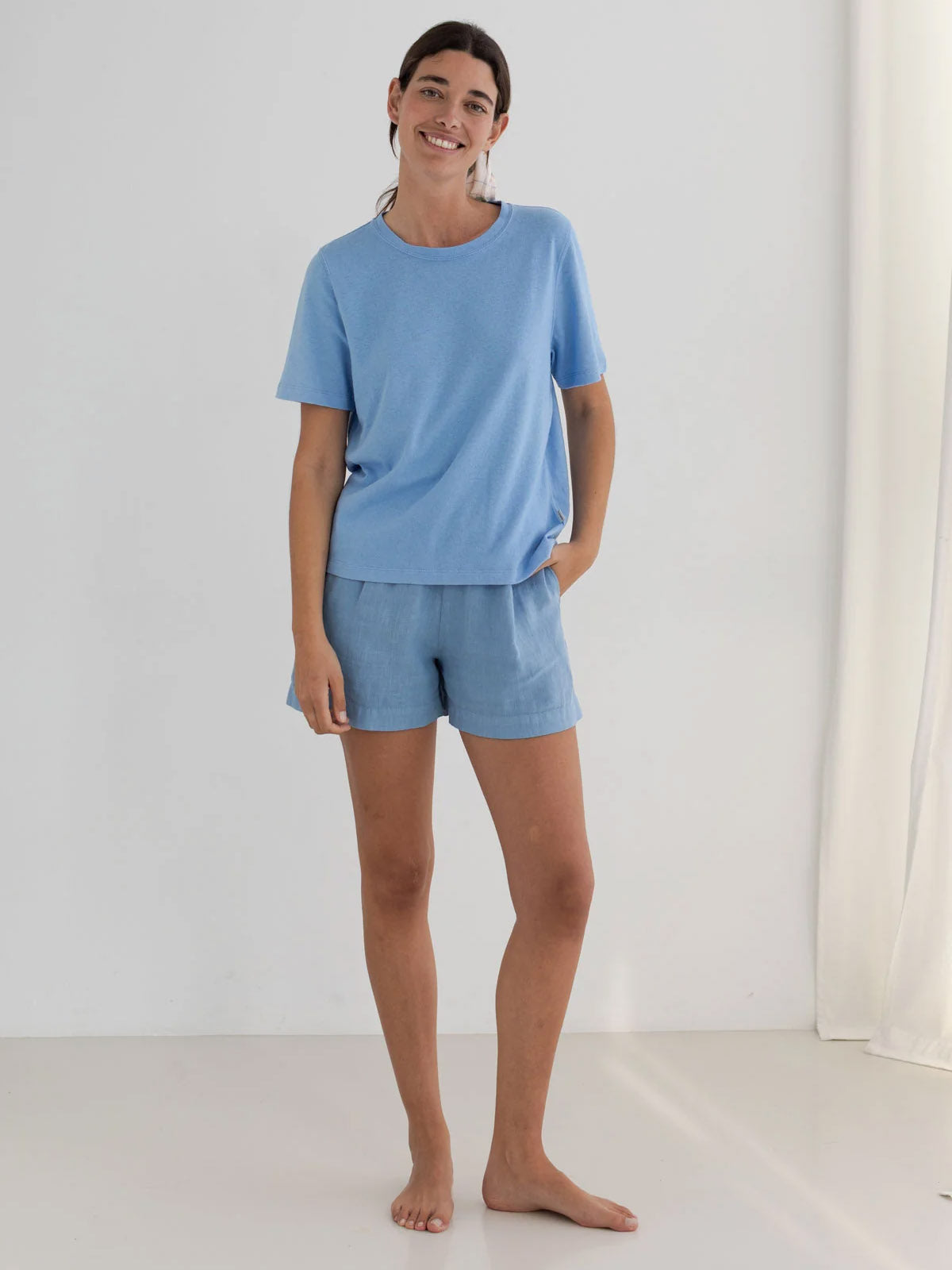 Twothirds Walfisch Shorts Denim Blue