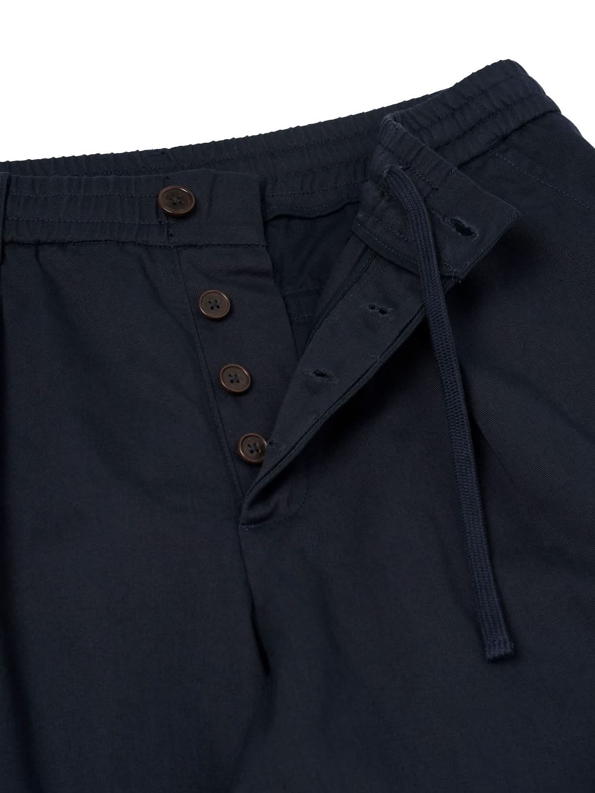 Universal Works Pleated Track Pant Twill Navy