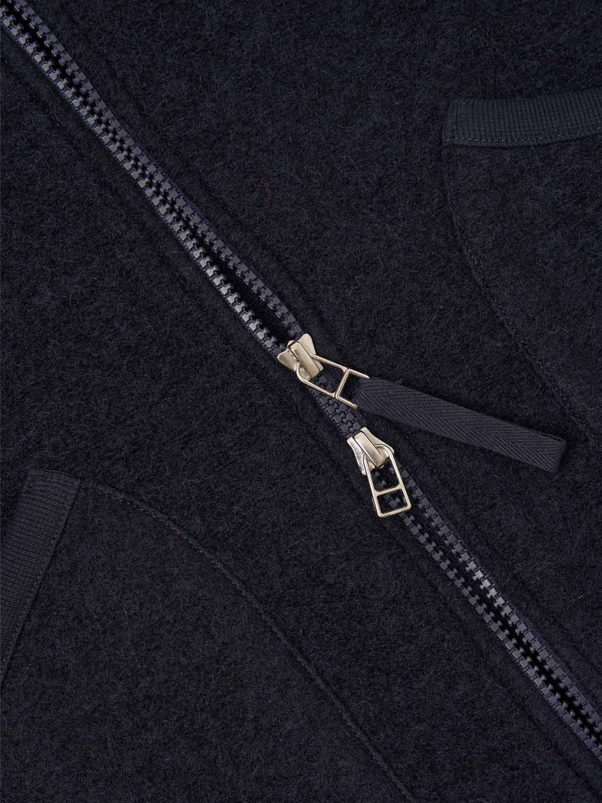 Universal Works Zip Waistcoat Wool Fleece Navy