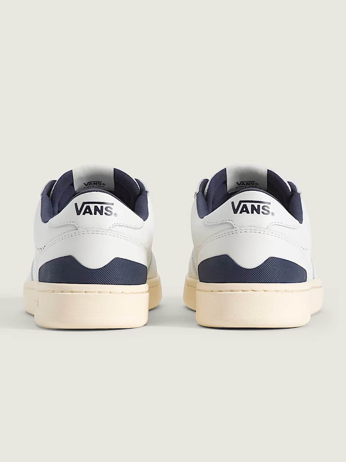Vans Court Low White Navy