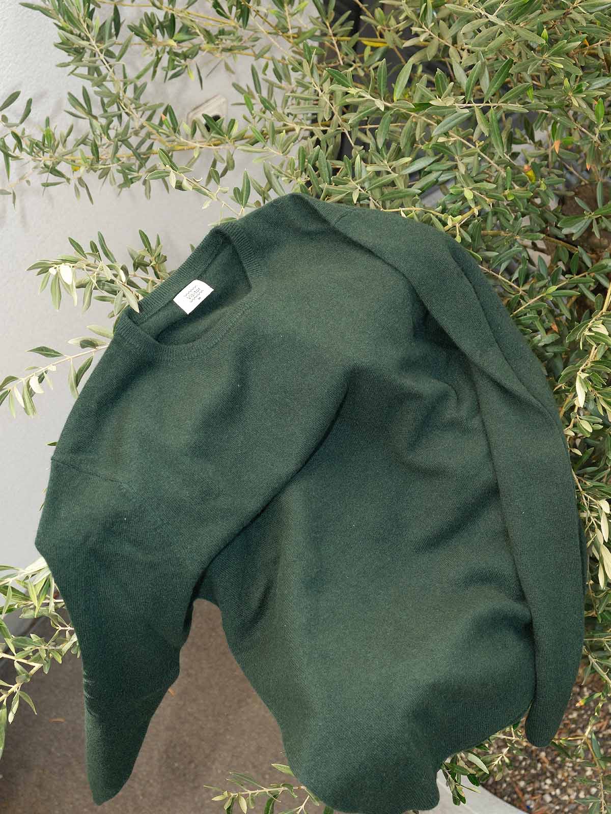 Visitor Clothing Men's Cashmere Sweater Bottle Green