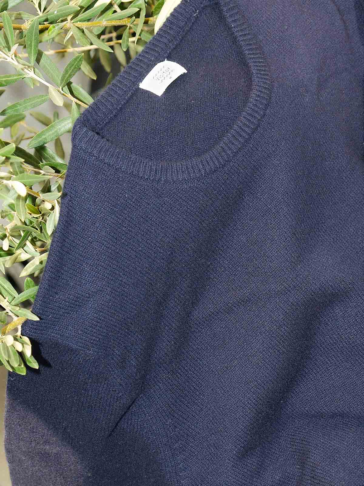 Visitor Clothing Men's Merino Cashmere Sweater Navy