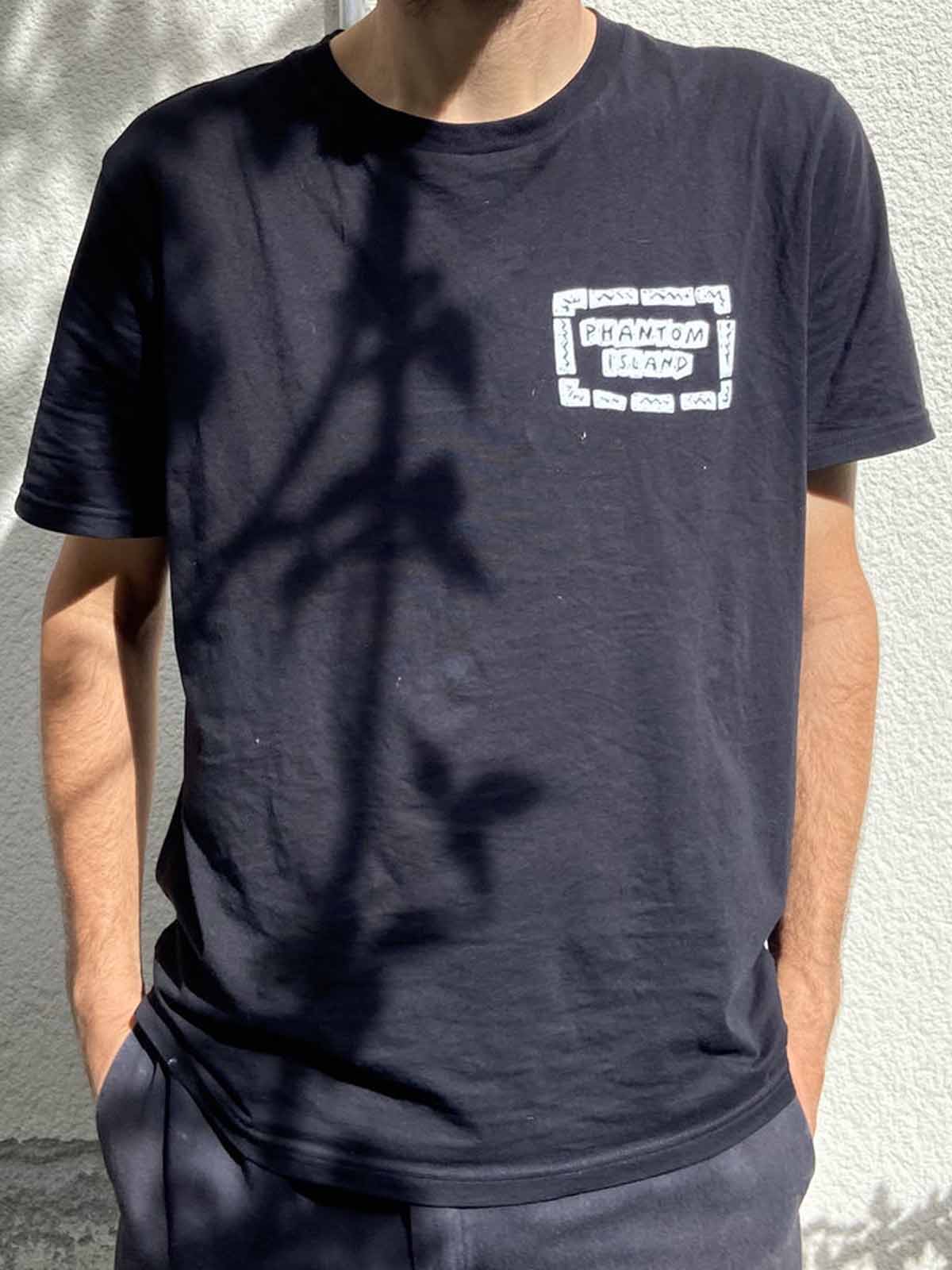 Visitor x Phantom Island Records T-Shirt Black