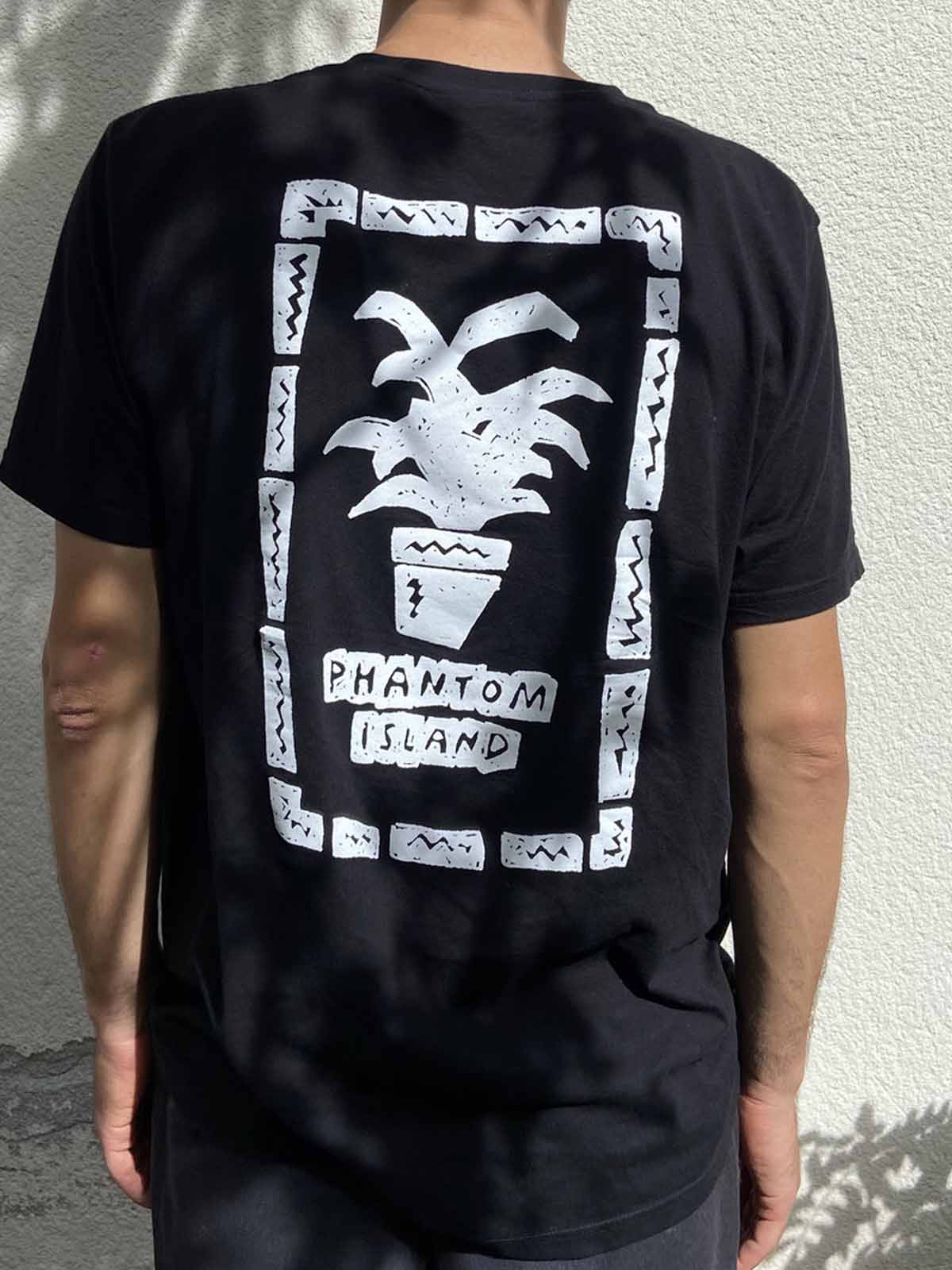 Visitor x Phantom Island Records T-Shirt Black