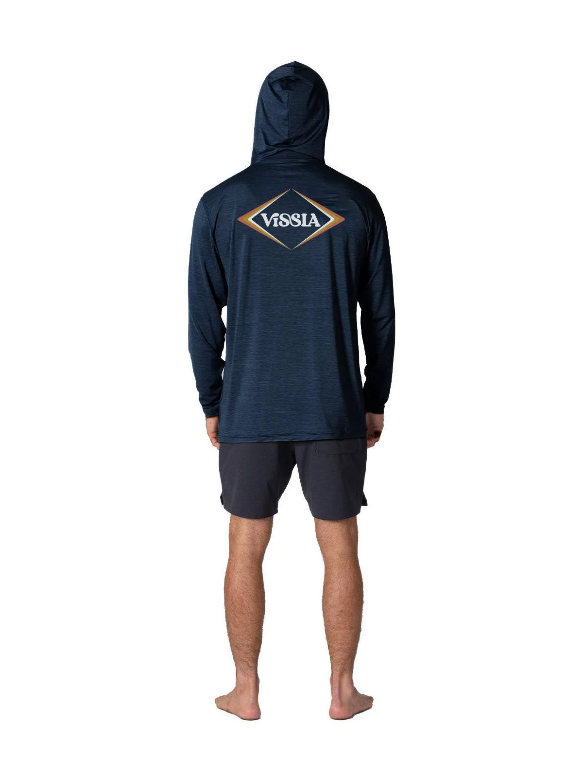 Vissla Twisted Eco Hooded LS Sun Shirt Navy Heather