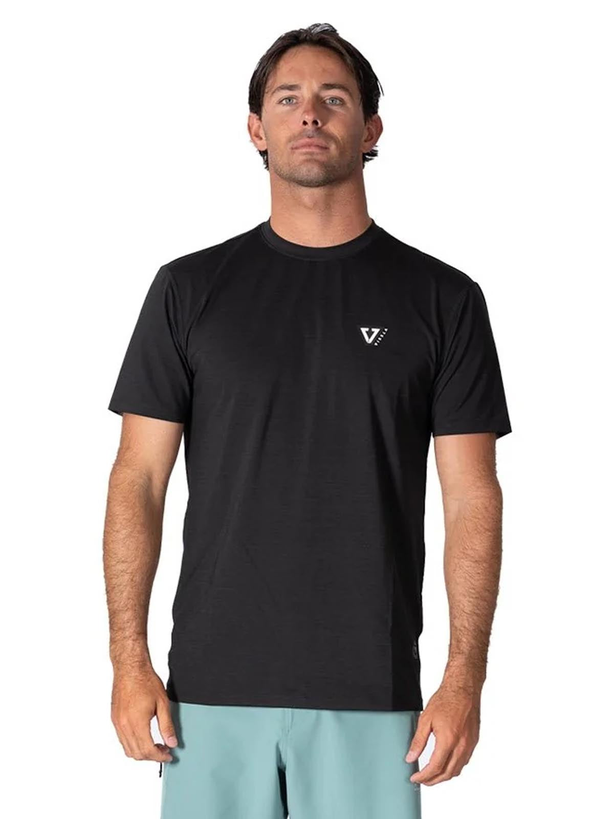 Vissla Twisted Eco SS Sun Surf Tee Black