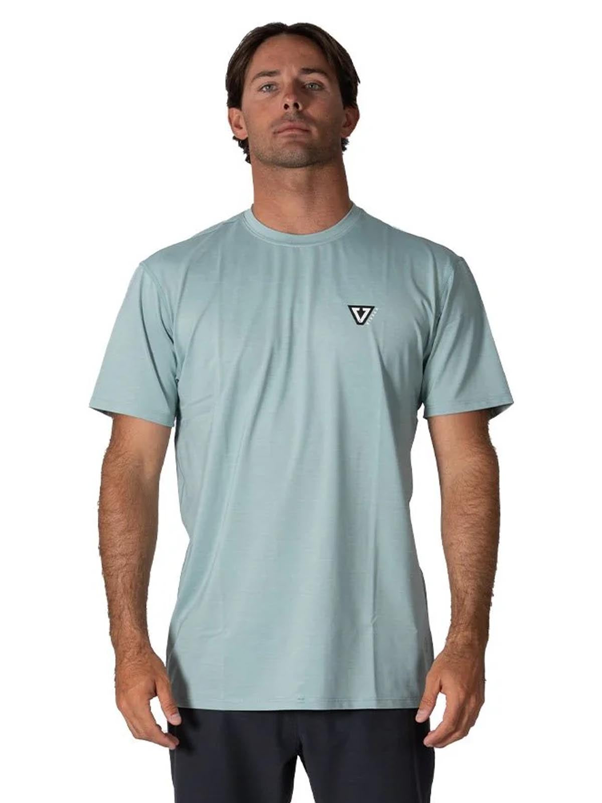 Vissla Twisted Eco SS Sun Surf Tee Sea Green Heather