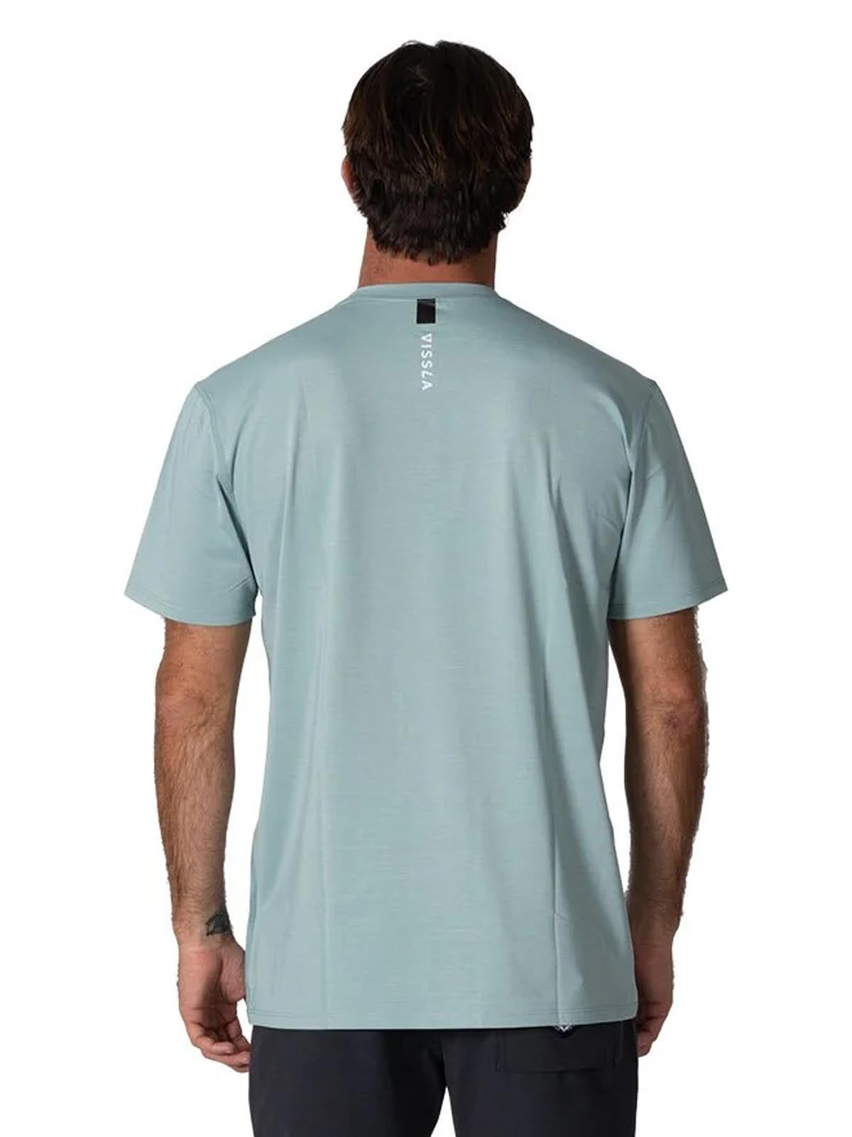 Vissla Twisted Eco SS Sun Surf Tee Sea Green Heather