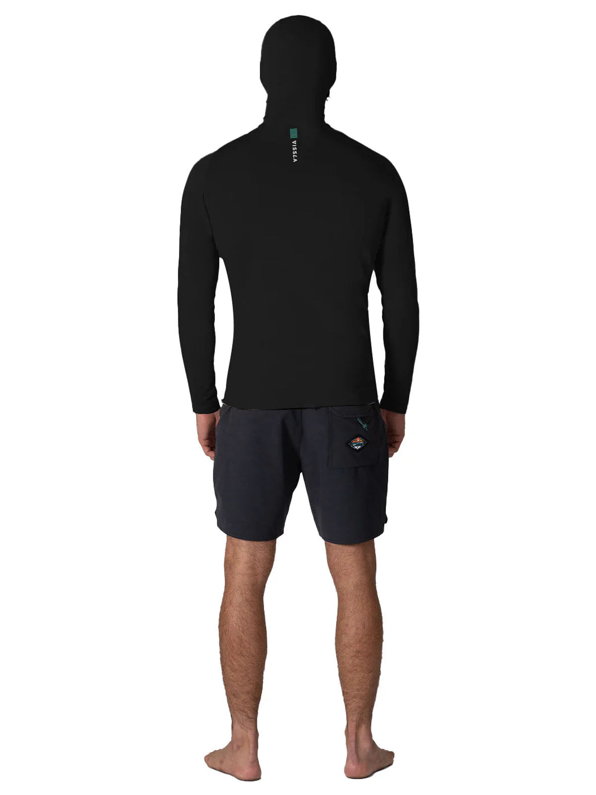 Vissla Warm Seas Eco Hooded LS Rash Guard Black