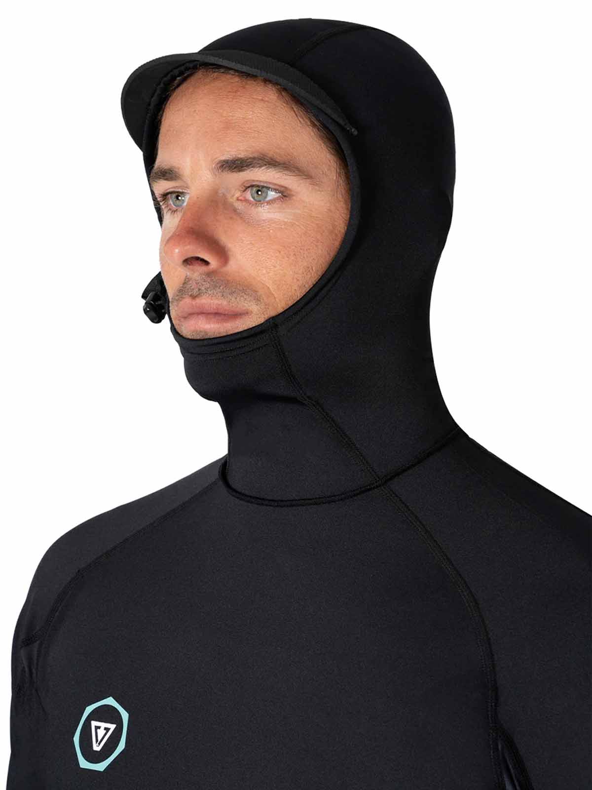 Vissla Warm Seas Eco Hooded LS Rash Guard Black